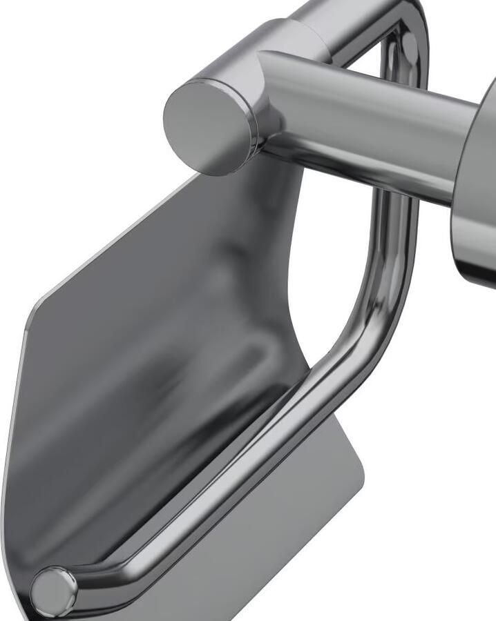 Xenz Duero toiletrol houder met klep messing chroom
