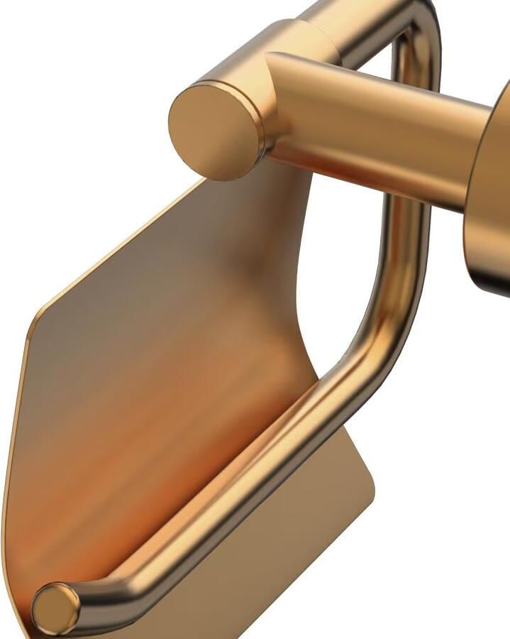 Xenz Duero toiletrol houder met klep messing goud geborsteld