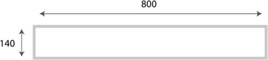 Xenz Gootcover | T.b.v Easy Tray douchevloer 90 cm | 80x14 cm | Zwart mat - Foto 2