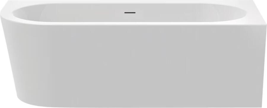 Xenz Half-vrijstaand bad Charley | 165x76 cm | Rechts | Incl.Badafvoer-Glans wit | Sleuf overloop | Acryl | Glans wit - Foto 3