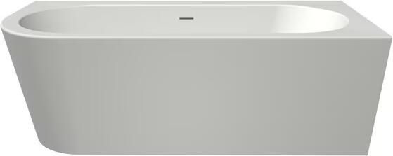 Xenz Half-vrijstaand bad Charley | 165x76 cm | Rechts | Incl.Badafvoer-Mat wit | Sleuf overloop | Acryl | Mat wit - Foto 4
