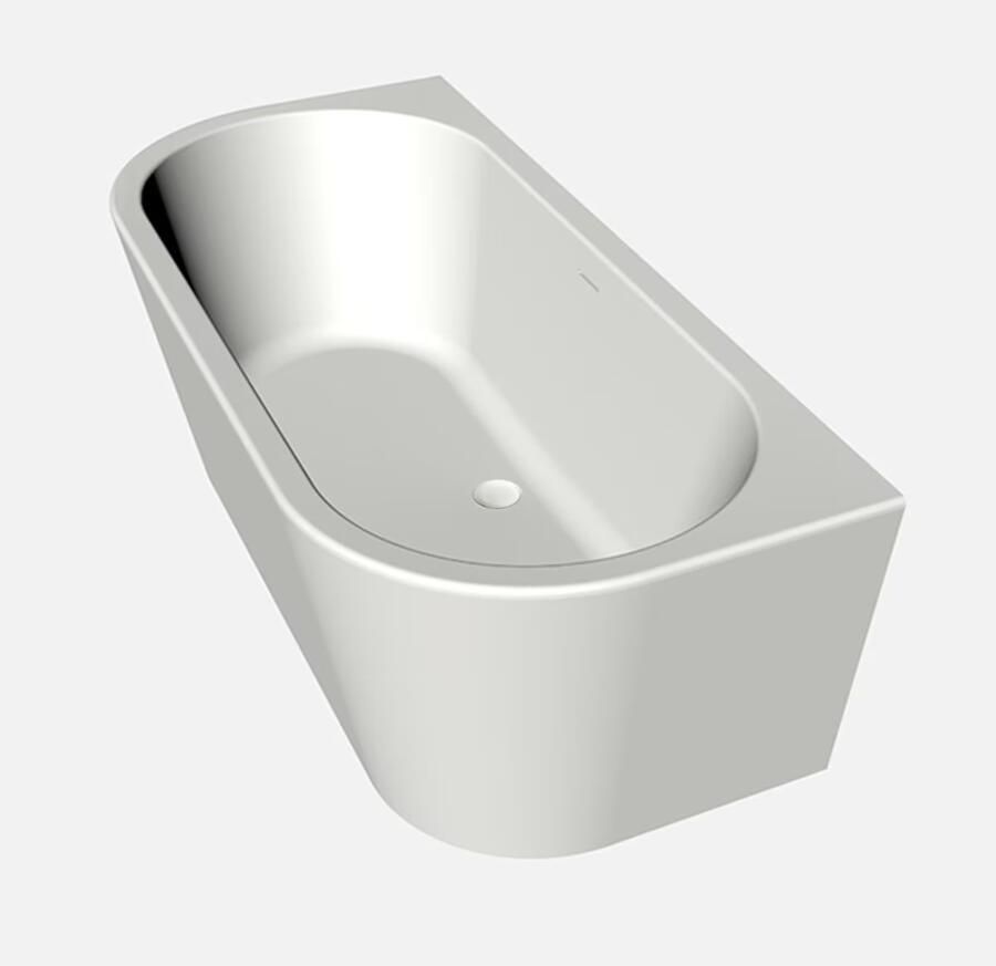 Xenz Charley duobad 180x80x60 cement incl. 7006 badafvoer vulcombinatie grafiet geborsteld 7005 06 VC GG - Foto 2