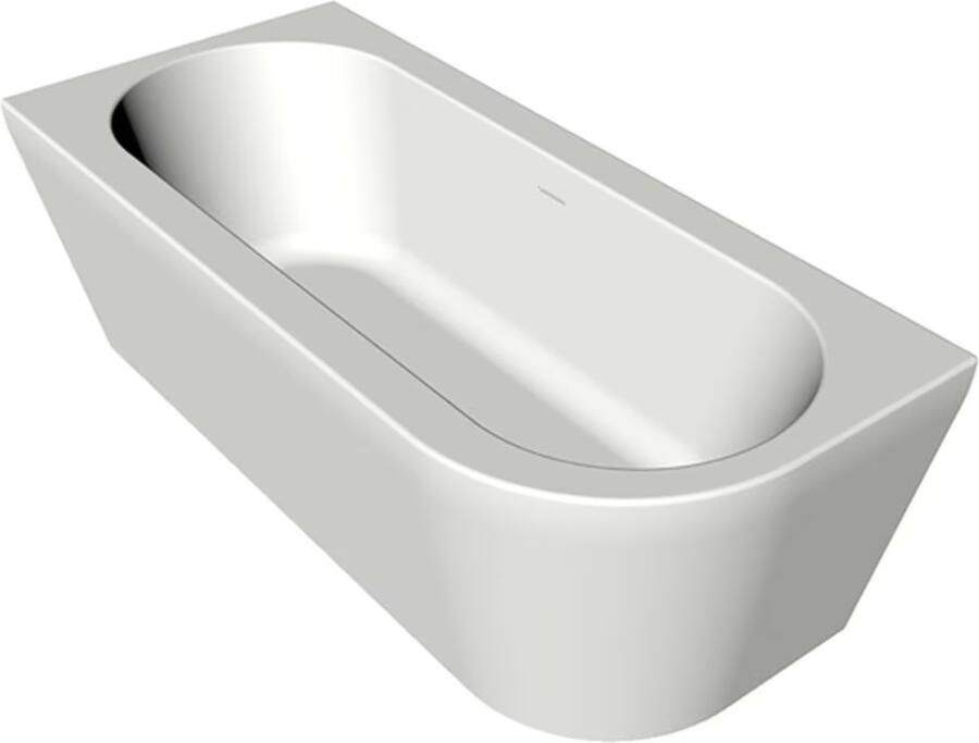 Xenz Charley hoekbad links vrijstaand bad 180x80x60 edelweiss incl. 7006 badafvoer vulcombinatie chroom 7016 03 VC - Foto 2