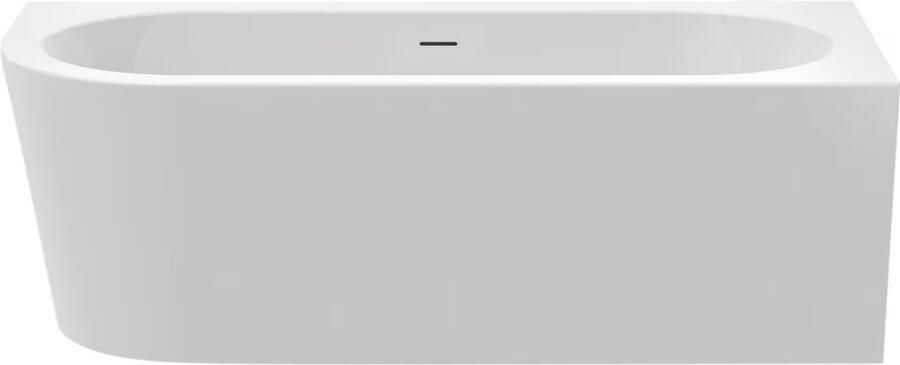 Xenz Half-vrijstaand bad Charley | 180x80 cm | Rechts | Incl.Badafvoer-Glans wit | Sleuf overloop | Acryl | Glans wit - Foto 3