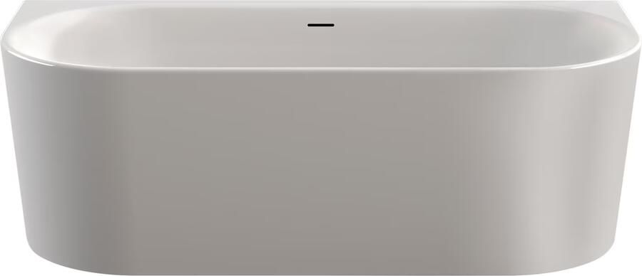 Xenz Half-vrijstaand bad Fay | 180x80 cm | Incl.Badafvoer-Glans wit | Sleuf overloop | Acryl | Glans wit - Foto 3