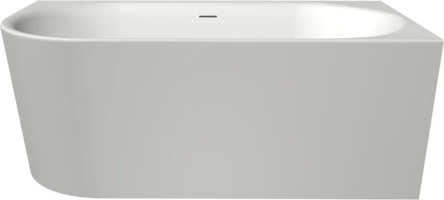Xenz Half-vrijstaand bad Fay XS | 155x80 cm | Rechts | Incl.Badafvoer-Mat wit | Sleuf overloop | Acryl | Mat wit - Foto 2