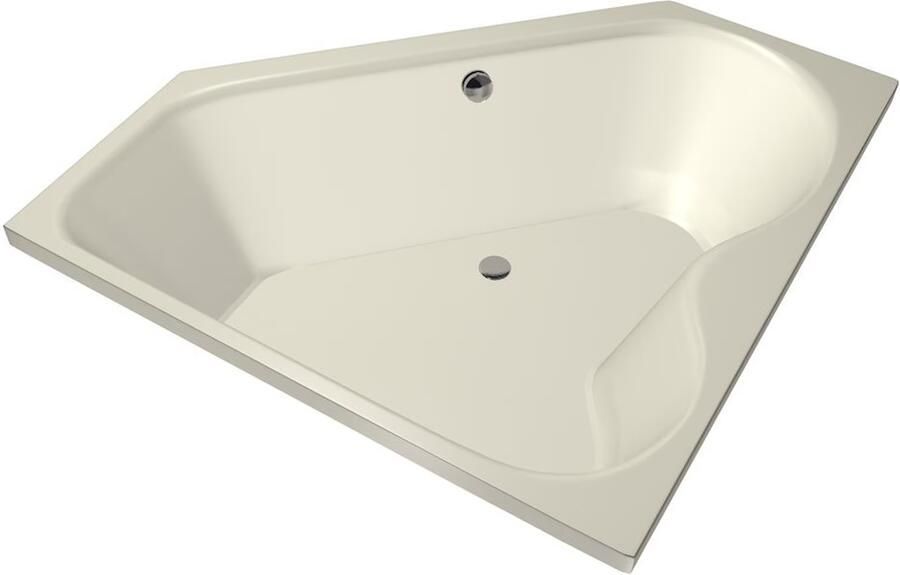 Xenz Ligbad Inbouw Cyprus Hoekbad 1-2 Persoons Duobad 145x145x50cm Acryl Pergamon Hoogglans met Poten - Foto 4