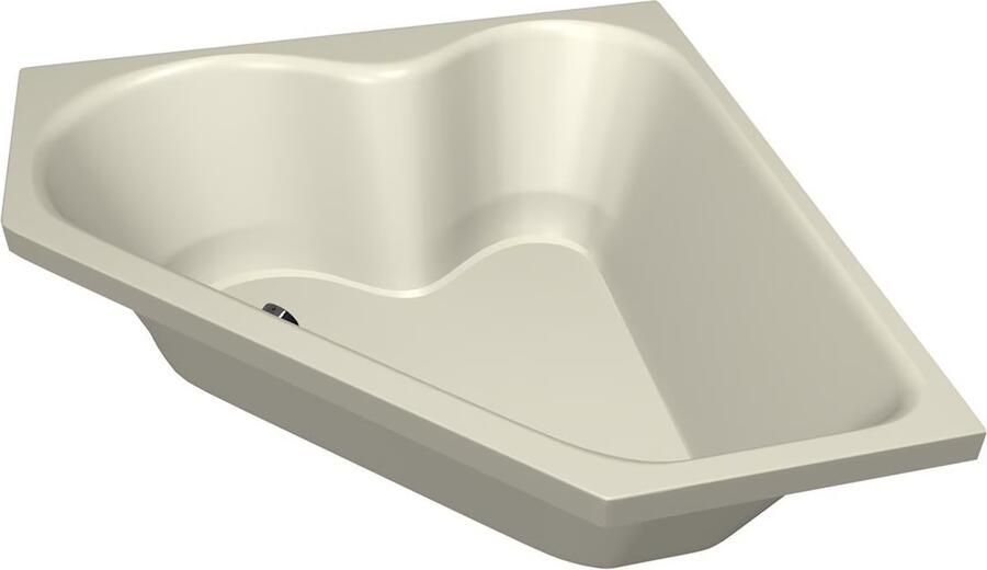 Xenz Ligbad Inbouw Cyprus Hoekbad 1-2 Persoons Duobad 145x145x50cm Acryl Pergamon Hoogglans met Poten - Foto 5