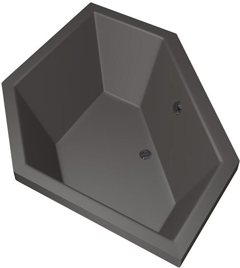 Xenz Ligbad Inbouw Society 145 Hoekbad 1-2 Persoons Duobad 145x145x50cm Acryl Bahama Beige Hoogglans met Poten - Foto 4