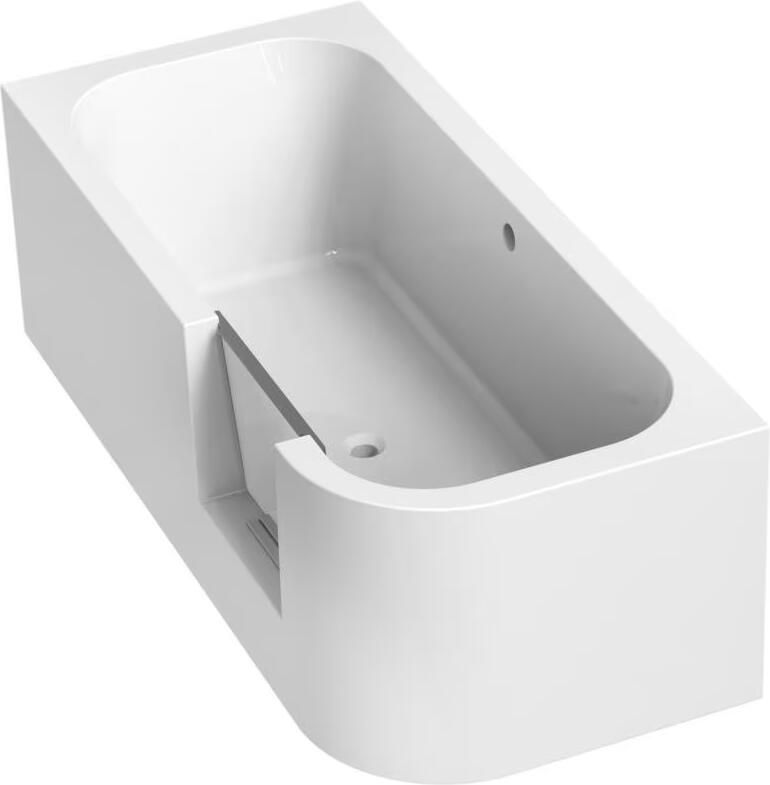 Xenz Inloop douchebad Go! | Links | 180x80 cm | Acryl | Excl.Afvoer | Glans wit - Foto 2