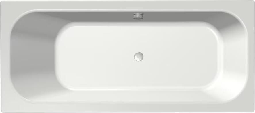 Xenz Ligbad Aruba | Inbouw | 170x75 cm | Incl.Badafvoer | Met overloop | Acryl | Glans wit