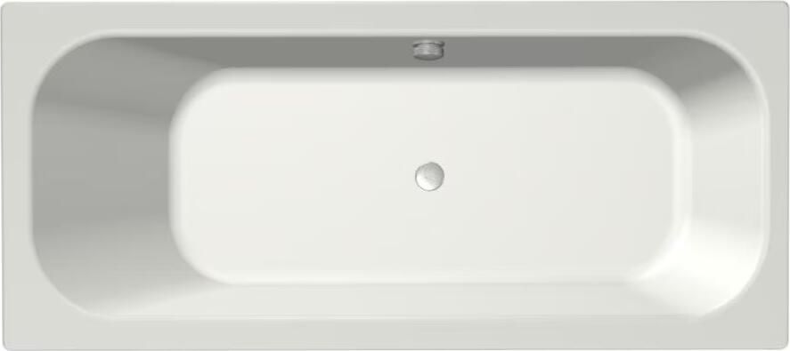 Xenz Ligbad Aruba | Inbouw | 170x75 cm | Incl.Badafvoer | Met overloop | Acryl | Mat wit