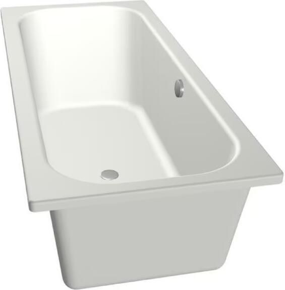 Xenz Ligbad Aruba | Inbouw | 170x75 cm | Incl.Badafvoer | Met overloop | Acryl | Mat wit - Foto 2