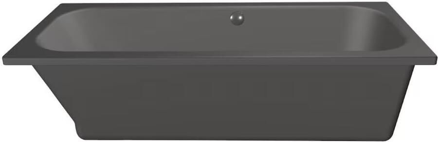 Xenz Ligbad Aruba | Inbouw | 180x80 cm | Incl.Badafvoer | Met overloop | Acryl | Antraciet mat - Foto 3