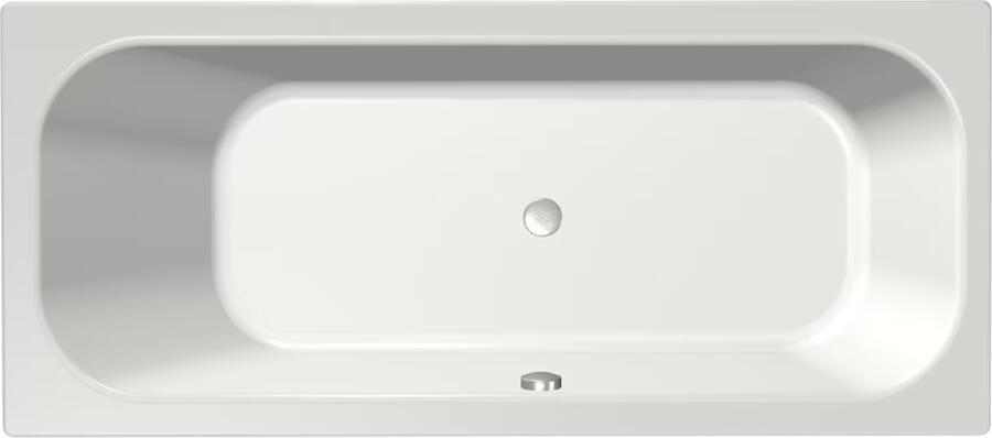 Xenz Ligbad Inbouw Aruba Rechthoek 1-2 Persoons Duobad 80x180x45cm Acryl Pergamon Hoogglans met Poten - Foto 7