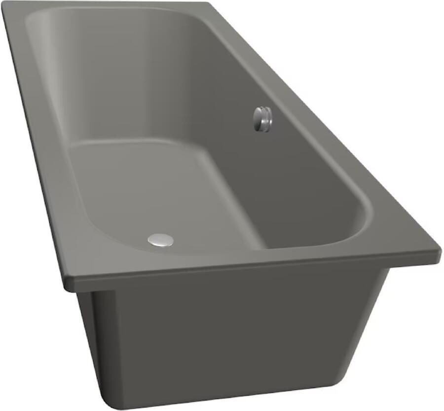 Xenz Ligbad Aruba | Inbouw | 180x80 cm | Incl.Badafvoer | Met overloop | Acryl | Cement mat