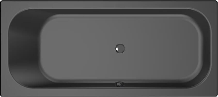 Xenz Ligbad Inbouw Aruba Rechthoek 1-2 Persoons Duobad 75x170x45cm Acryl Ebony Zwart Mat met Poten - Foto 8