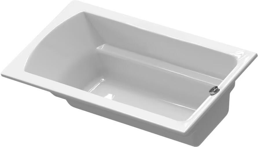 Xenz Ligbad Inbouw Bodysize Rechthoek 1-2 Persoons Duobad 90x170x45cm Acryl Wit Hoogglans met Poten - Foto 3
