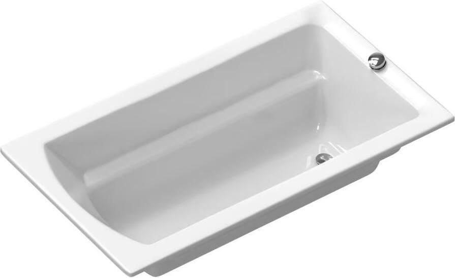 Xenz Ligbad Inbouw Bodysize Rechthoek 1-2 Persoons Duobad 90x170x45cm Acryl Wit Hoogglans met Poten - Foto 2