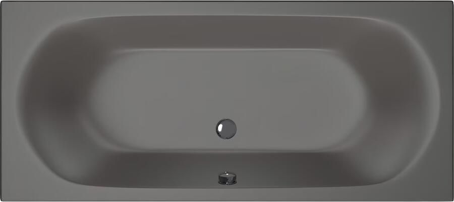 Xenz Ligbad Cuba | Inbouw | 180x80 cm | Incl.Badafvoer | Met overloop | Acryl | Antraciet mat - Foto 3