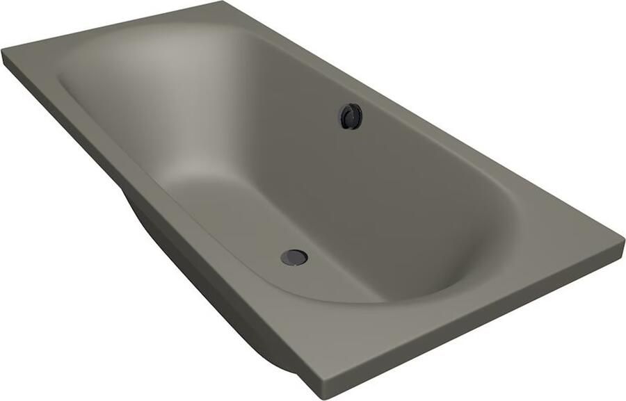 Xenz Ligbad Cuba | Inbouw | 180x80 cm | Incl.Badafvoer | Met overloop | Acryl | Cement mat