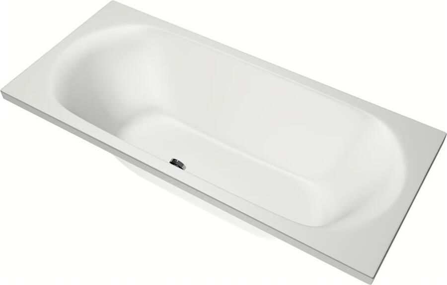 Xenz Ligbad Cuba | Inbouw | 180x80 cm | Incl.Badafvoer | Met overloop | Acryl | Mat wit - Foto 2