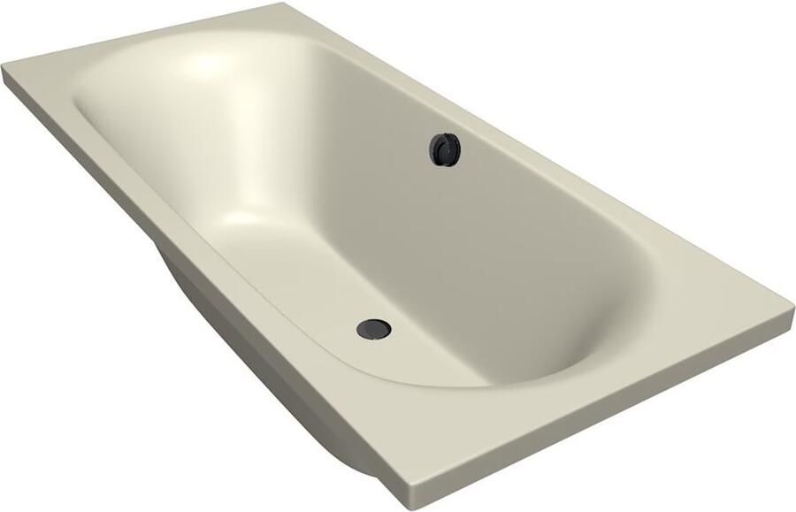 Xenz Ligbad Cuba | Inbouw | 180x80 cm | Incl.Badafvoer | Met overloop | Acryl | Pergamon glans