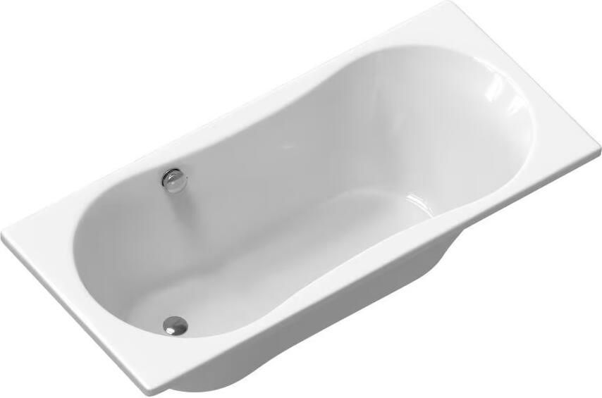 Xenz Ligbad Inbouw Dominica Rechthoek 1-2 Persoons Duobad 75x170x44cm Acryl Wit Hoogglans met Poten - Foto 3