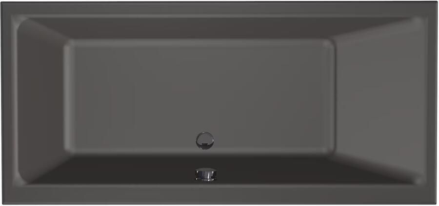 Xenz Ligbad Kristal | Inbouw | 160x75 cm | Incl.Badafvoer | Met overloop | Acryl | Antraciet mat - Foto 3