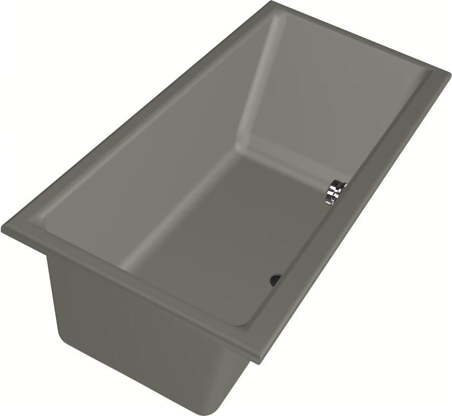 Xenz Ligbad Kristal | Inbouw | 160x75 cm | Incl.Badafvoer | Met overloop | Acryl | Cement mat - Foto 2