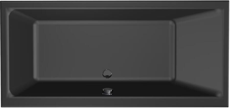 Xenz Ligbad Kristal | Inbouw | 160x75 cm | Incl.Badafvoer | Met overloop | Acryl | Zwart mat - Foto 3