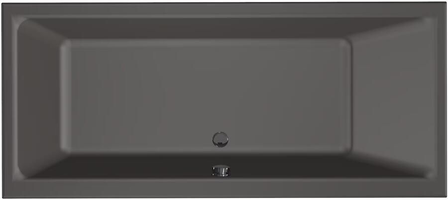 Xenz Ligbad Kristal | Inbouw | 170x75 cm | Incl.Badafvoer | Met overloop | Acryl | Antraciet mat - Foto 3