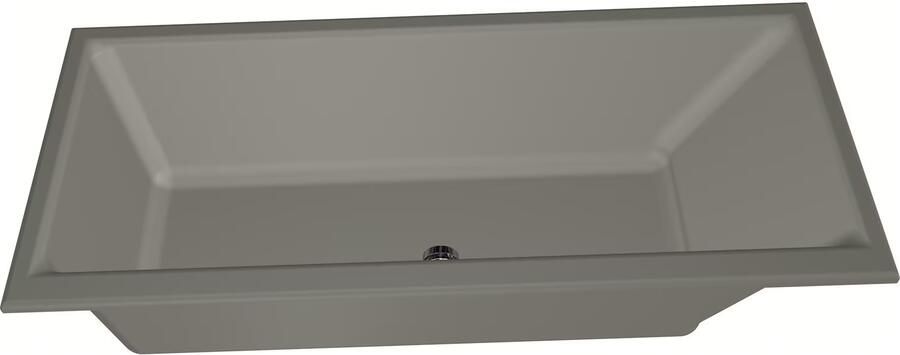 Xenz Ligbad Kristal | Inbouw | 170x75 cm | Incl.Badafvoer | Met overloop | Acryl | Cement mat - Foto 3