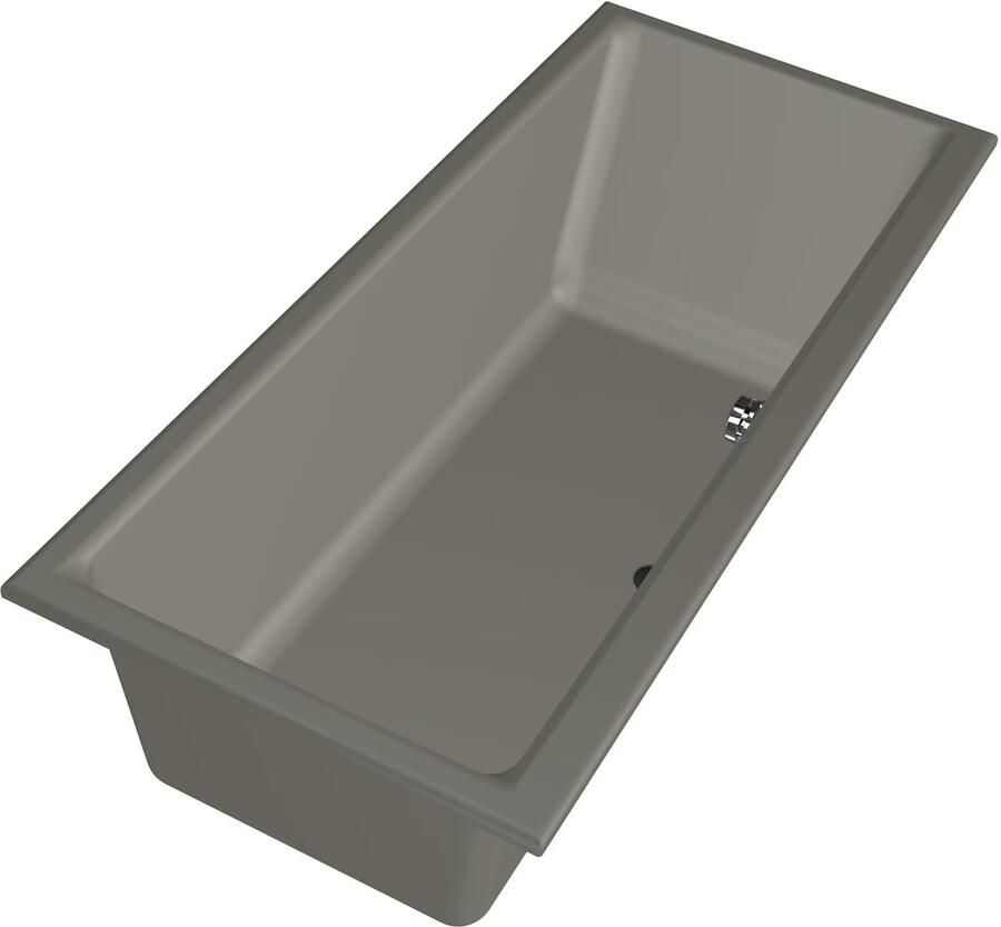 Xenz Ligbad Kristal | Inbouw | 170x75 cm | Incl.Badafvoer | Met overloop | Acryl | Cement mat - Foto 2