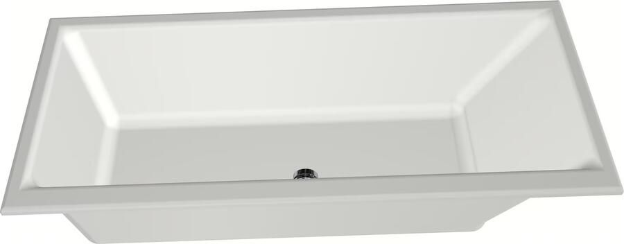 Xenz Ligbad Kristal | Inbouw | 170x75 cm | Incl.Badafvoer | Met overloop | Acryl | Mat wit - Foto 3