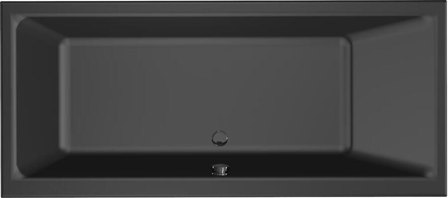 Xenz Ligbad Kristal | Inbouw | 170x75 cm | Incl.Badafvoer | Met overloop | Acryl | Zwart mat - Foto 3