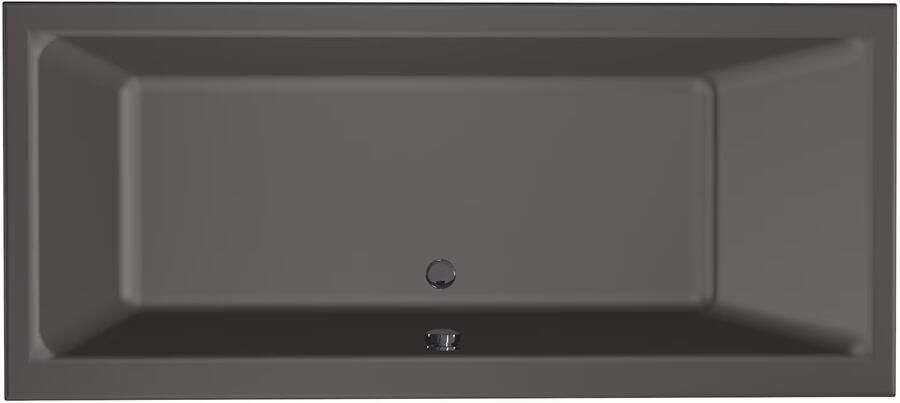 Xenz Ligbad Kristal | Inbouw | 180x80 cm | Incl.Badafvoer | Met overloop | Acryl | Antraciet mat - Foto 2