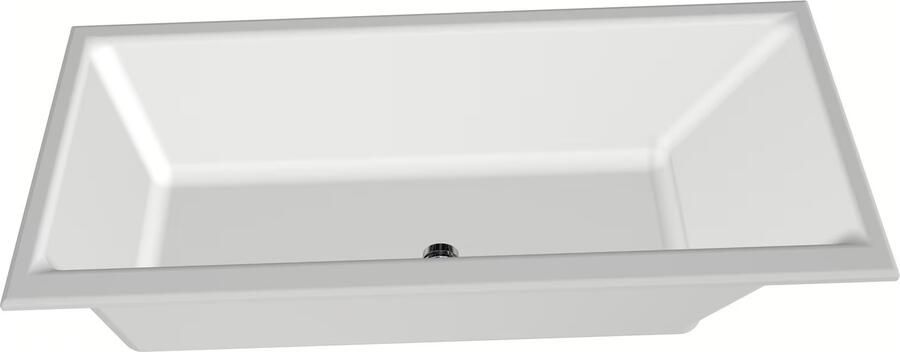 Xenz Ligbad Kristal | Inbouw | 170x75 cm | Incl.Badafvoer | Met overloop | Acryl | Glans wit - Foto 4