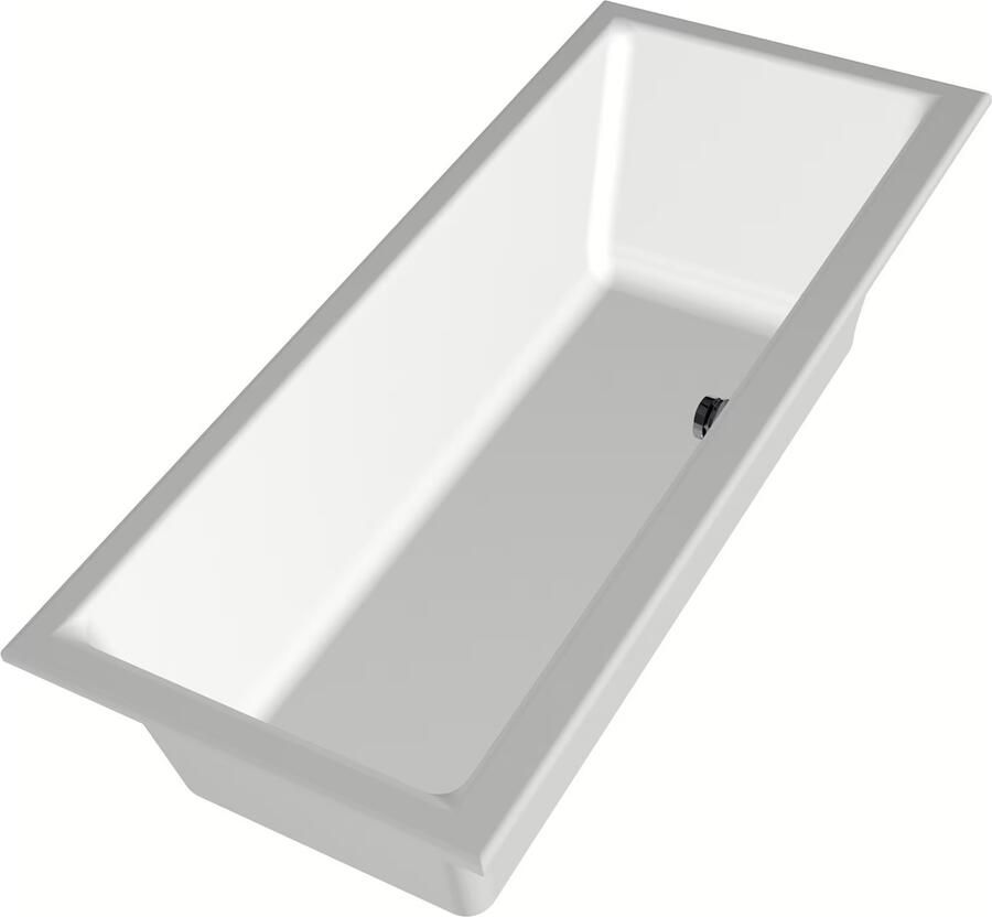 Xenz Ligbad Kristal | Inbouw | 180x80 cm | Incl.Badafvoer | Met overloop | Acryl | Glans wit - Foto 2