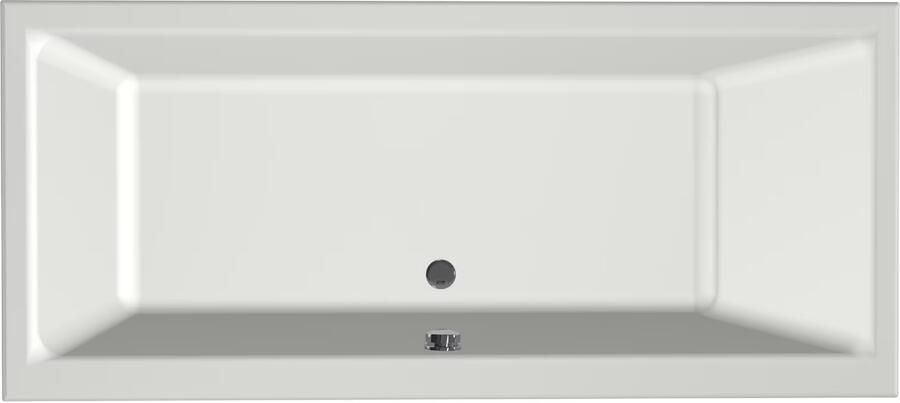 Xenz Ligbad Kristal | Inbouw | 180x80 cm | Incl.Badafvoer | Met overloop | Acryl | Mat wit - Foto 4