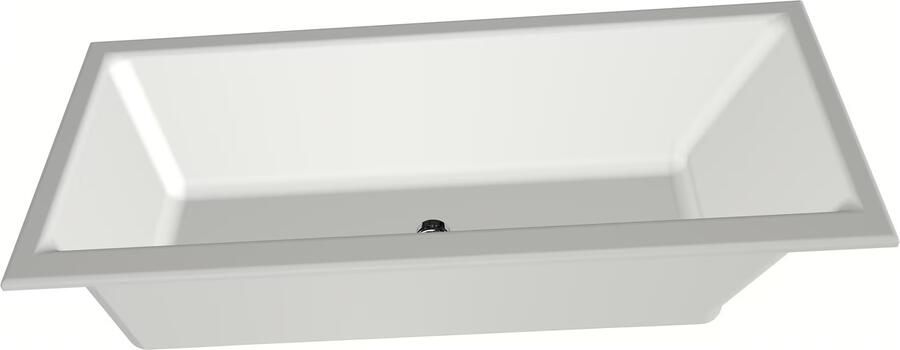 Xenz Ligbad Kristal | Inbouw | 180x80 cm | Incl.Badafvoer | Met overloop | Acryl | Mat wit - Foto 3