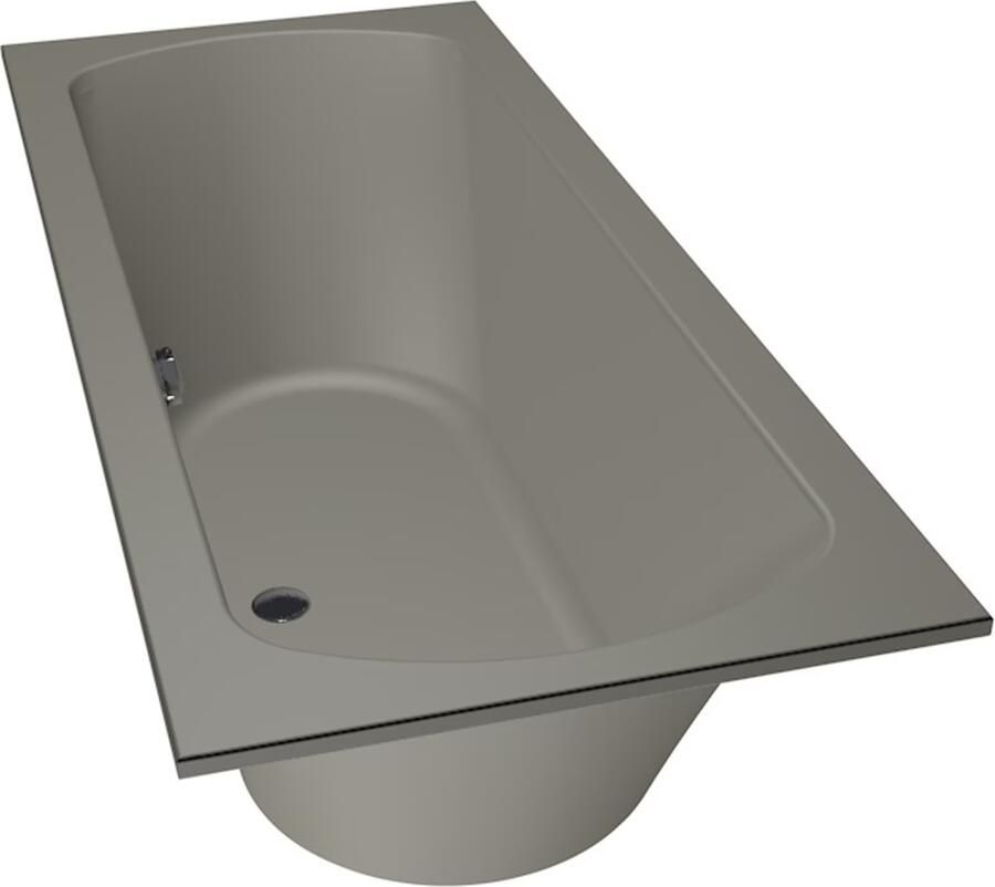 Xenz Ligbad Inbouw Lagoon Rechthoek 1-2 Persoons Duobad 75x170x50cm Acryl Cement Mat met Poten - Foto 3