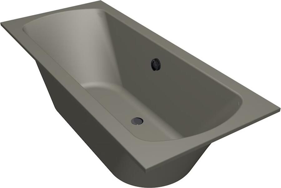 Xenz Ligbad Inbouw Lagoon Rechthoek 1-2 Persoons Duobad 75x170x50cm Acryl Cement Mat met Poten - Foto 4