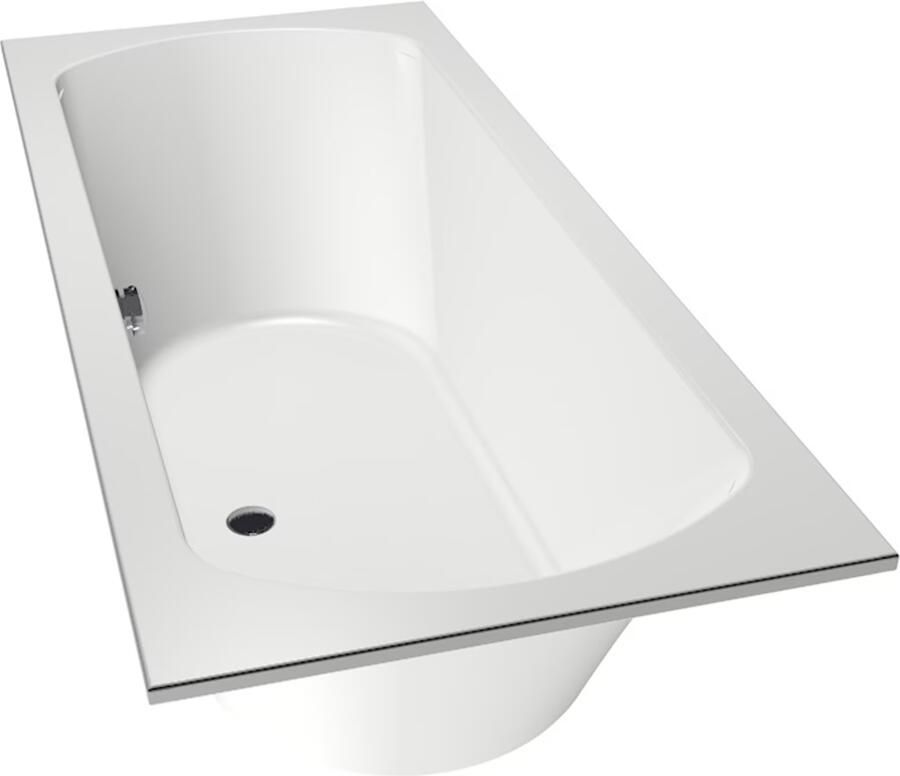 Xenz Ligbad Lagoon | Inbouw | 170x75 cm | Incl.Badafvoer | Met overloop | Acryl | Glans wit - Foto 2