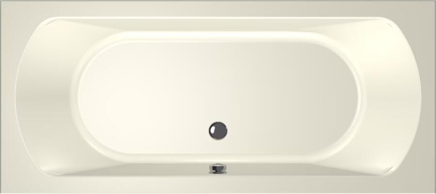 Xenz Ligbad Inbouw Lagoon Rechthoek 1-2 Persoons Duobad 80x180x50cm Acryl Pergamon Hoogglans met Poten - Foto 4