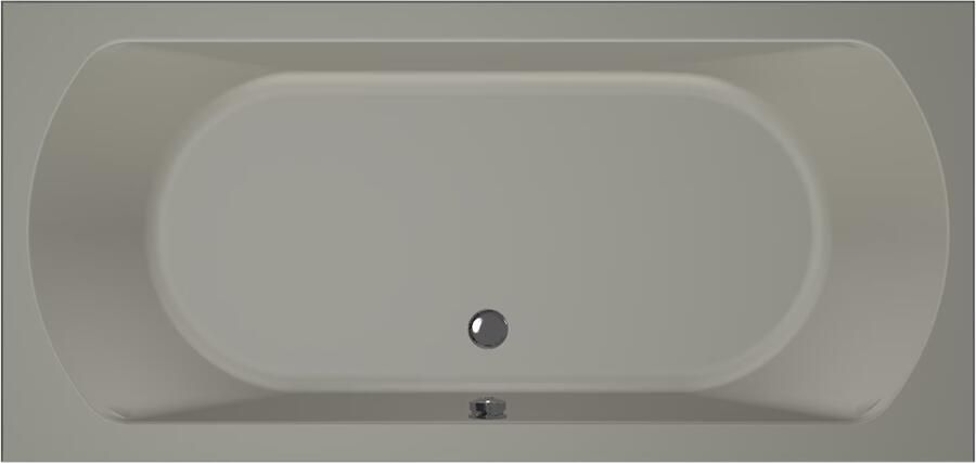Xenz Ligbad Inbouw Lagoon Rechthoek 1-2 Persoons Duobad 90x190x50cm Acryl Cement Mat met Poten - Foto 4