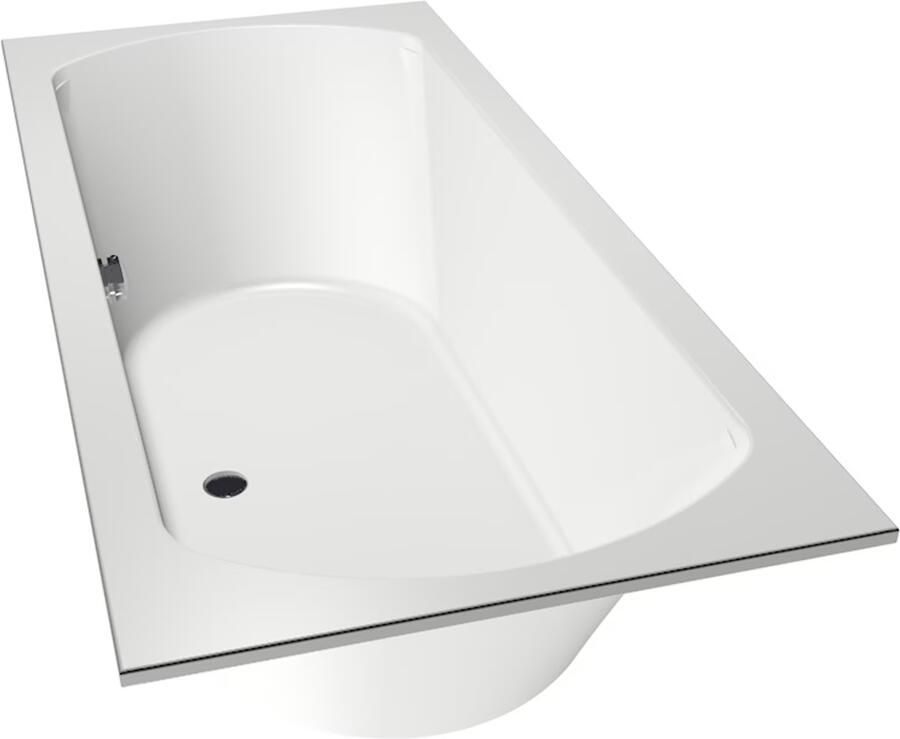 Xenz Ruimtebesparend bad Lagoon compact | Links | 170x75 cm | Incl.Badafvoer | Met overloop | Acryl | Pergamon glans - Foto 2