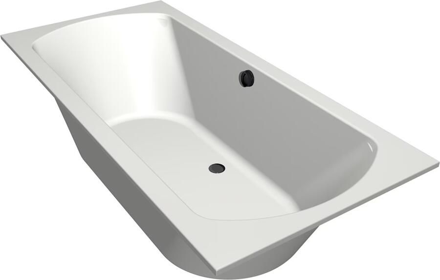 Xenz Ruimtebesparend bad Lagoon compact | Links | 170x75 cm | Incl.Badafvoer | Met overloop | Acryl | Pergamon glans - Foto 6