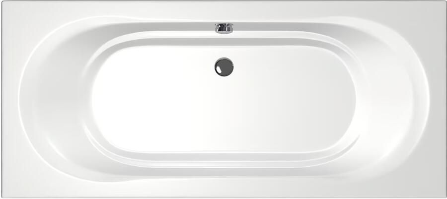 Xenz Ligbad Inbouw Martinique Rechthoek 1-2 Persoons Duobad 80x180x44cm Acryl Wit Hoogglans met Poten - Foto 4