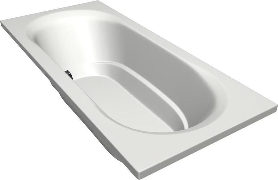 Xenz Ligbad Inbouw Martinique Rechthoek 1-2 Persoons Duobad 80x180x44cm Acryl Wit Hoogglans met Poten - Foto 2